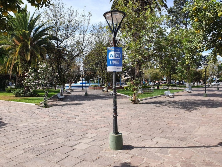 WiFi libre en plaza San Martín de Perico