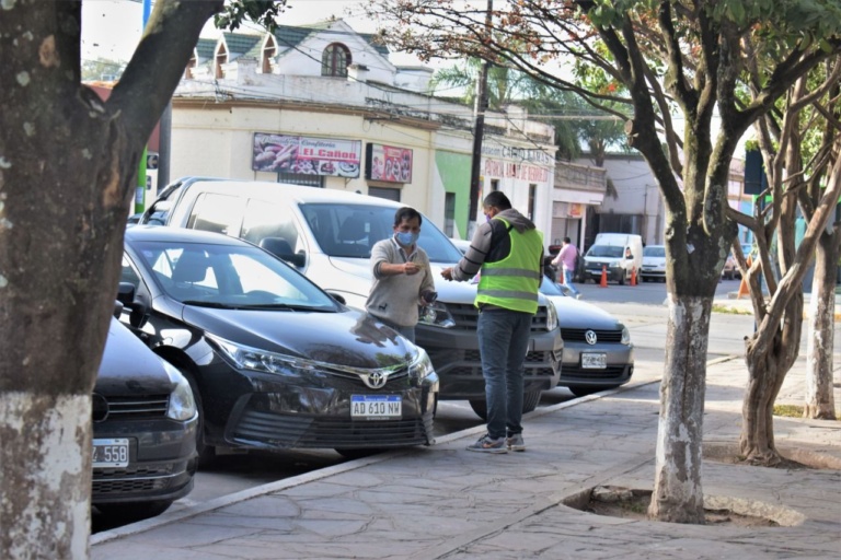 Estacionamiento tarifado en plaza San Martín